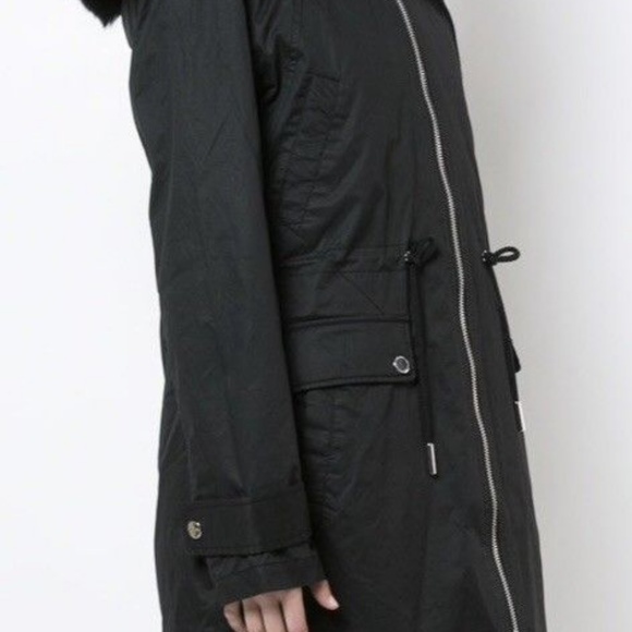 Derek Lam 10 Crosby Fox Fur-Trimmed Anorak Coat S6 - Picture 4 of 8